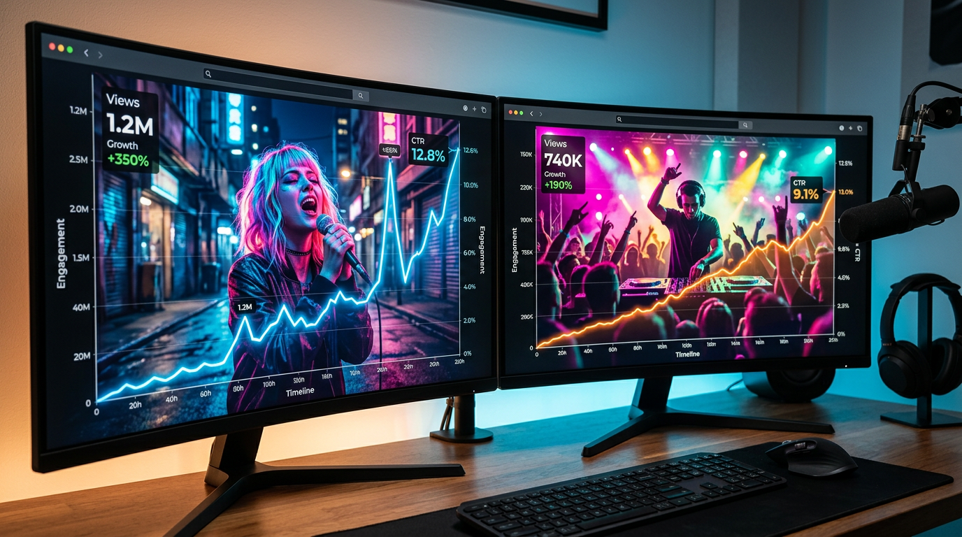 How to Use A/B Testing to Explode Your Music Channel CTR by 400%
