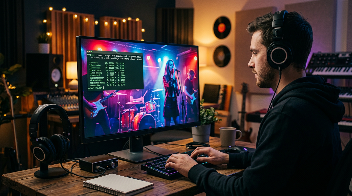 The Ultimate FFmpeg Cheat Sheet for High-Retention YouTube Music Videos